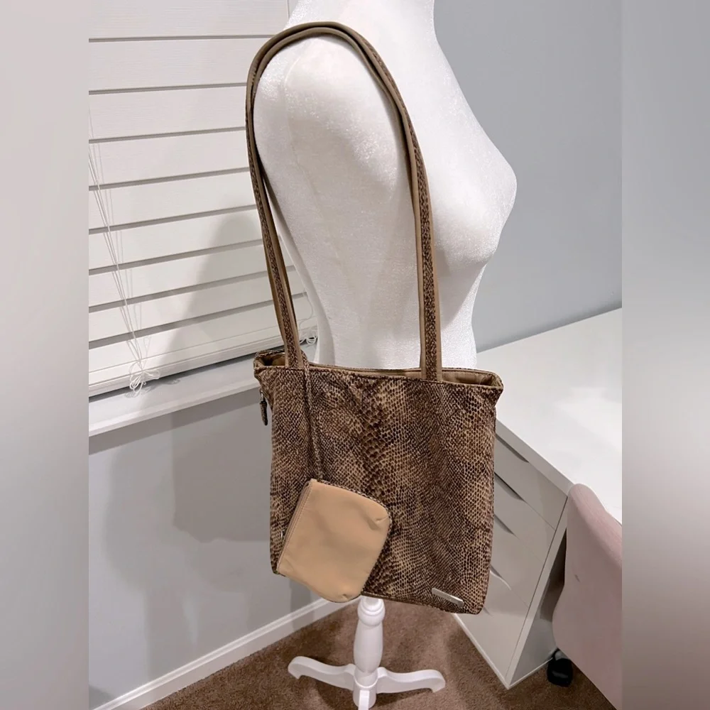 Nine West Vintage Y2K‎ Animal Print Tote with Small Wallet